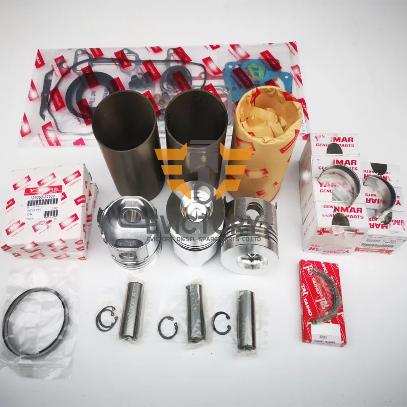 Комплект для капитального ремонта YANMAR 3TN84 3D84-3 лайнер поршневого кольца подшипник