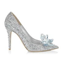 gnazhee 2022 elegant womens party wedding bridal shoes pointed toe slip on rhinestones thin high heels pumps