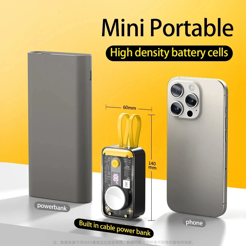 10000 mAh Портативный мобильный источник питания 3 в 1 22.5 Вт iPhone Быстрая зарядка Xiaomi