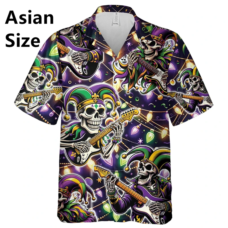 Мужская маска Mardi Gras с короткими рукавами художественный повседневный удобный