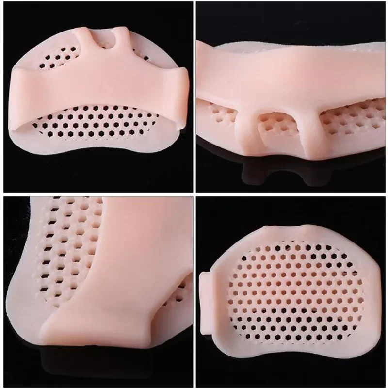 Silicone Honeycomb Forefoot Pad Breathable Single Shoes High Heels Pain Relief Foot Pads Insoles Socks