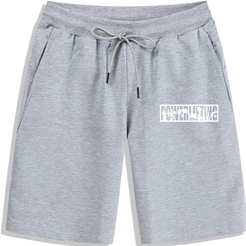 

Шорты Powerlifting мужские с принтом, модные забавные штаны из чистого хлопка, с рисунком прямых солнечных лучей