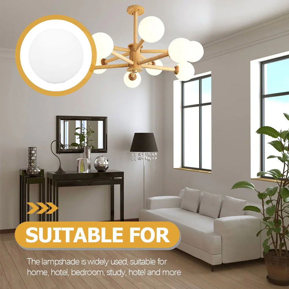 2 шт. Абажур Вентилятор Матовый Лампаenschirm Tischlampe Batten Стеклянный Потолок Открытый