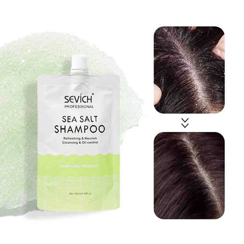 

Sevich Sea Salt Hair Shampoo Cream Professional 100ml Cleansing Dandruff Shampoo Scalp Treatment Moisturizing Hair Care Products