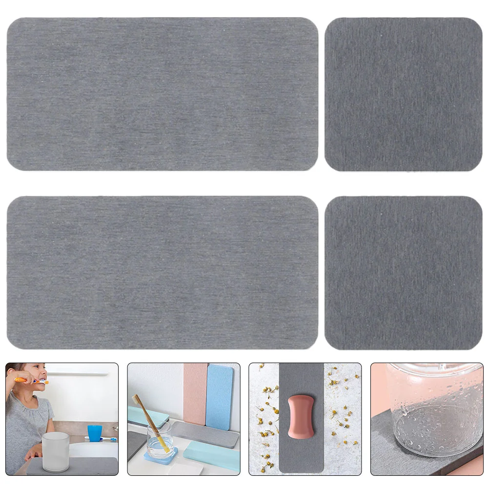 

Tray Water Absorbent Mats For Cup Diatomite Dish Coasters Coffee Table Mouthwash