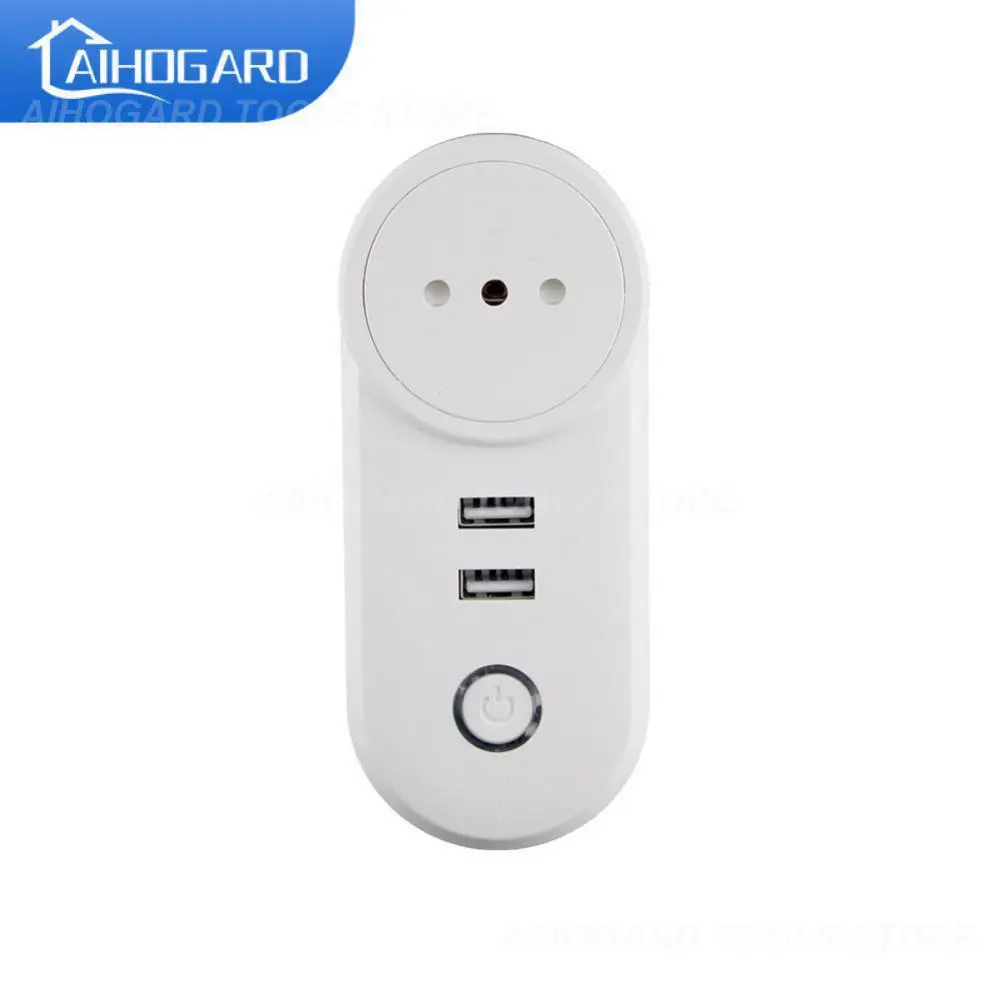 

1~4PCS ZigBee 3.0 Smart Socket Plug with 2 USB Interface Remote Voice Control Work with SmartThings Wink Echo Plus and Most