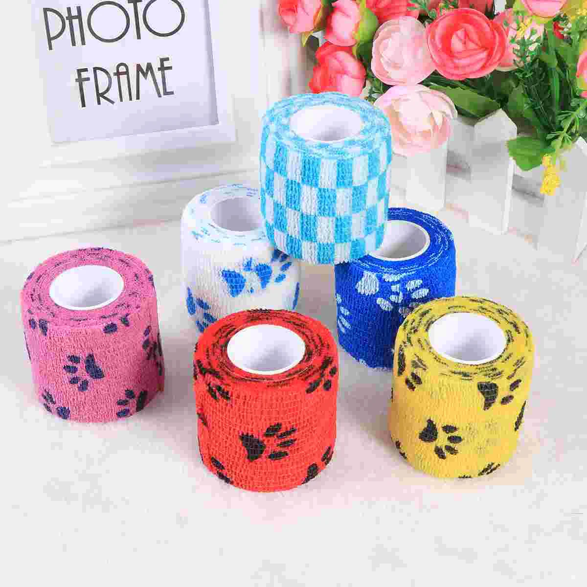 

12pcs Cohesive Bandages Dog Paw Bandage Dog Bandage Wrap Pet Bandage Wrap Elastic Bandage Wrap Bandage Wrap