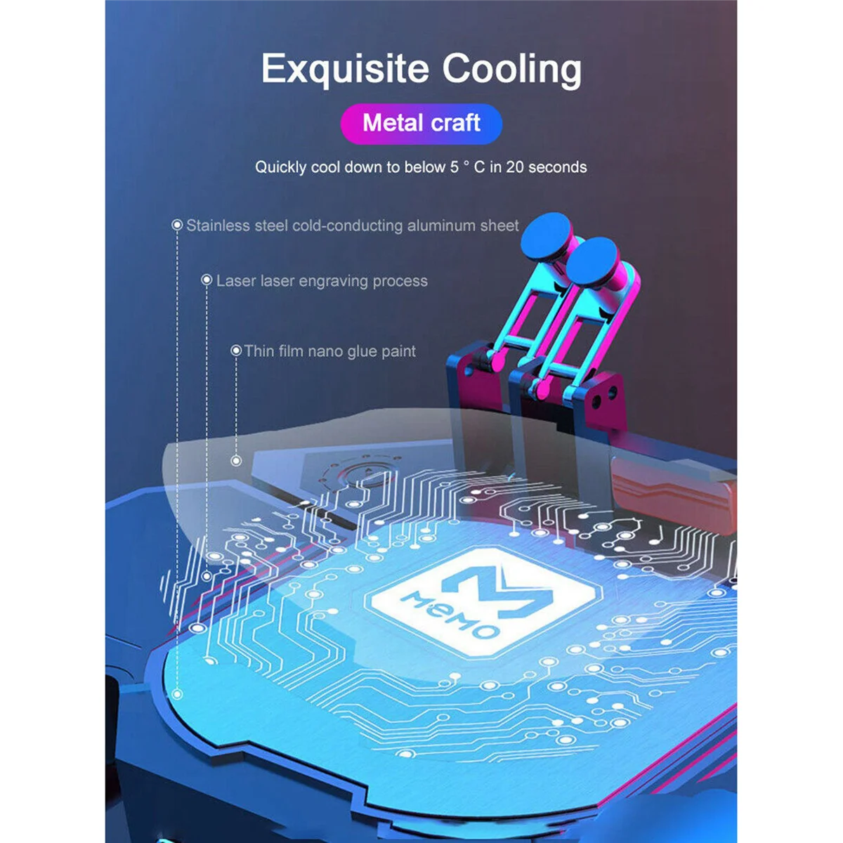 MEMO DL88 Геймпад для игрового контроллера PUGB Джойстик Радиатор телефона