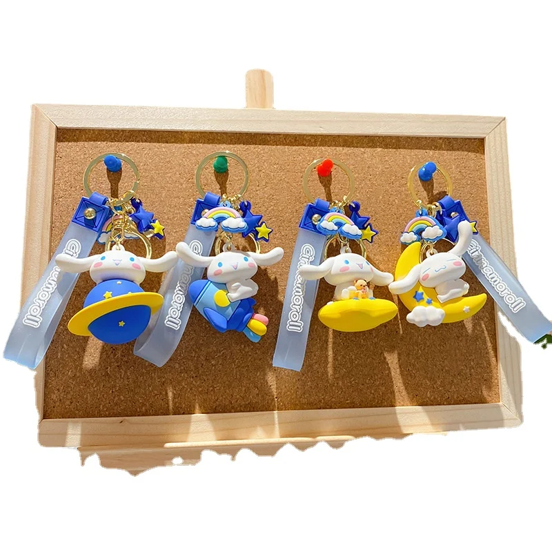 

New Sanrio Anime Big Ear Dog Cinnamon Dog Universe Walk Keychain Creative Gift Car Chain Fashion Bag Pendant Car Pendant