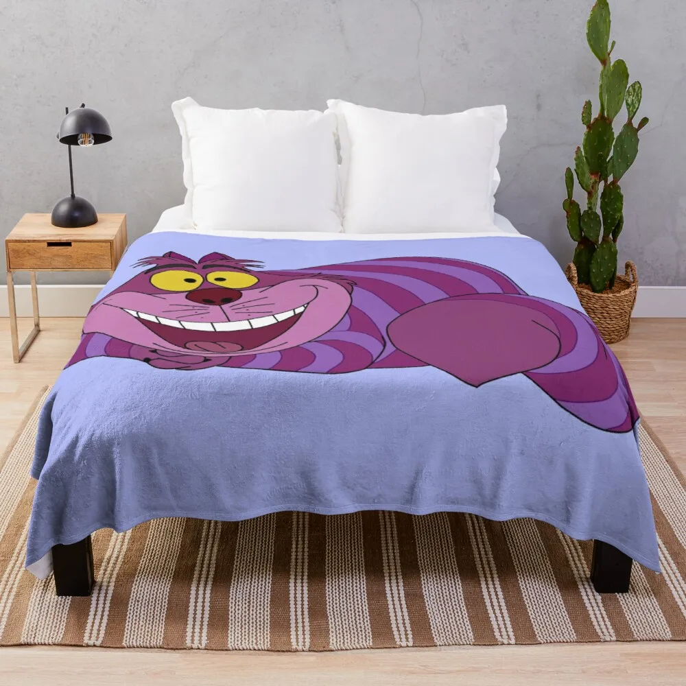 

Cheshire cat Throw Blanket decorative blanket blanket luxury king flannel blanket