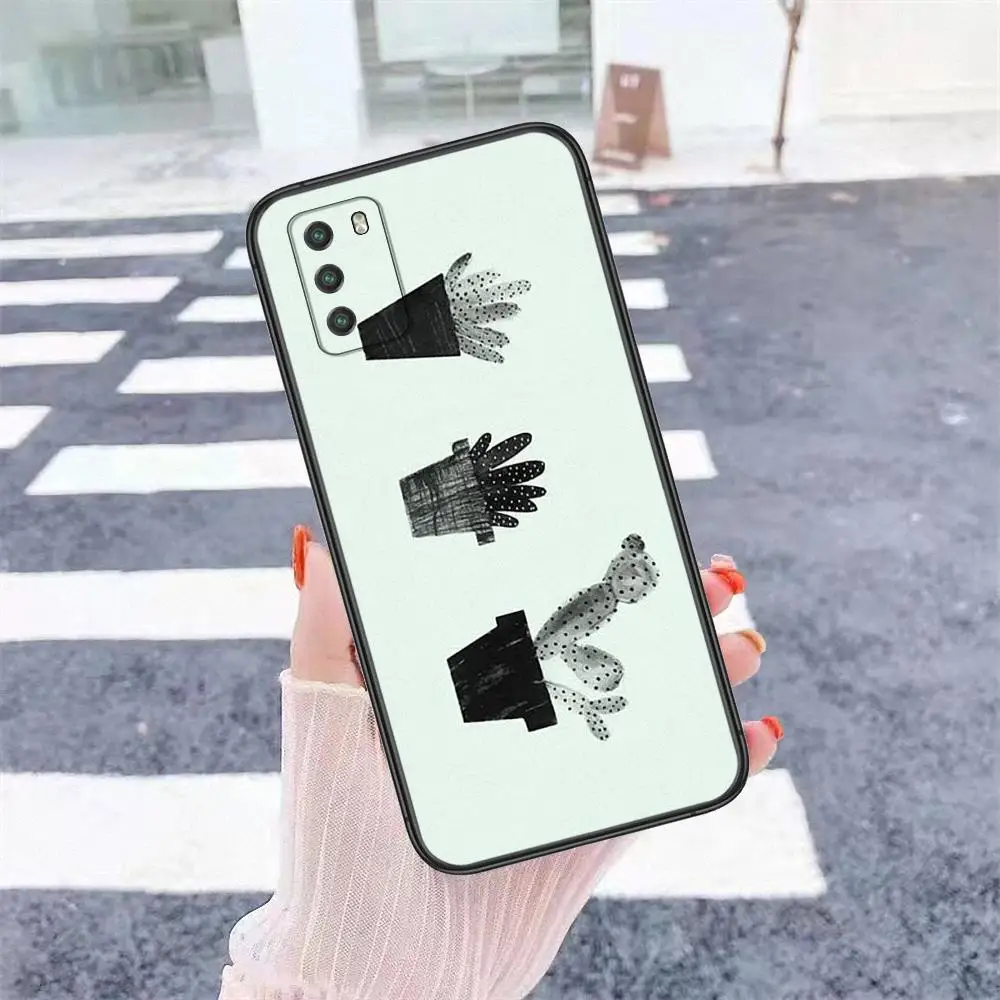 Чехол Cactus от Andrea Lauren черный роскошный чехол трендовый очень дешевый для Honor 50 20 20e