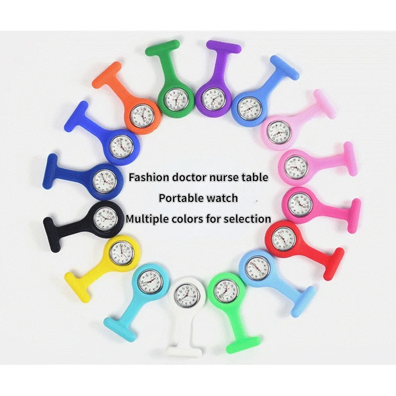 Multicolored Optional Portable Watch for Nurse Women Doctor Practical Nurse Watch Digital Clip on Pocket Watche Christmas Gift