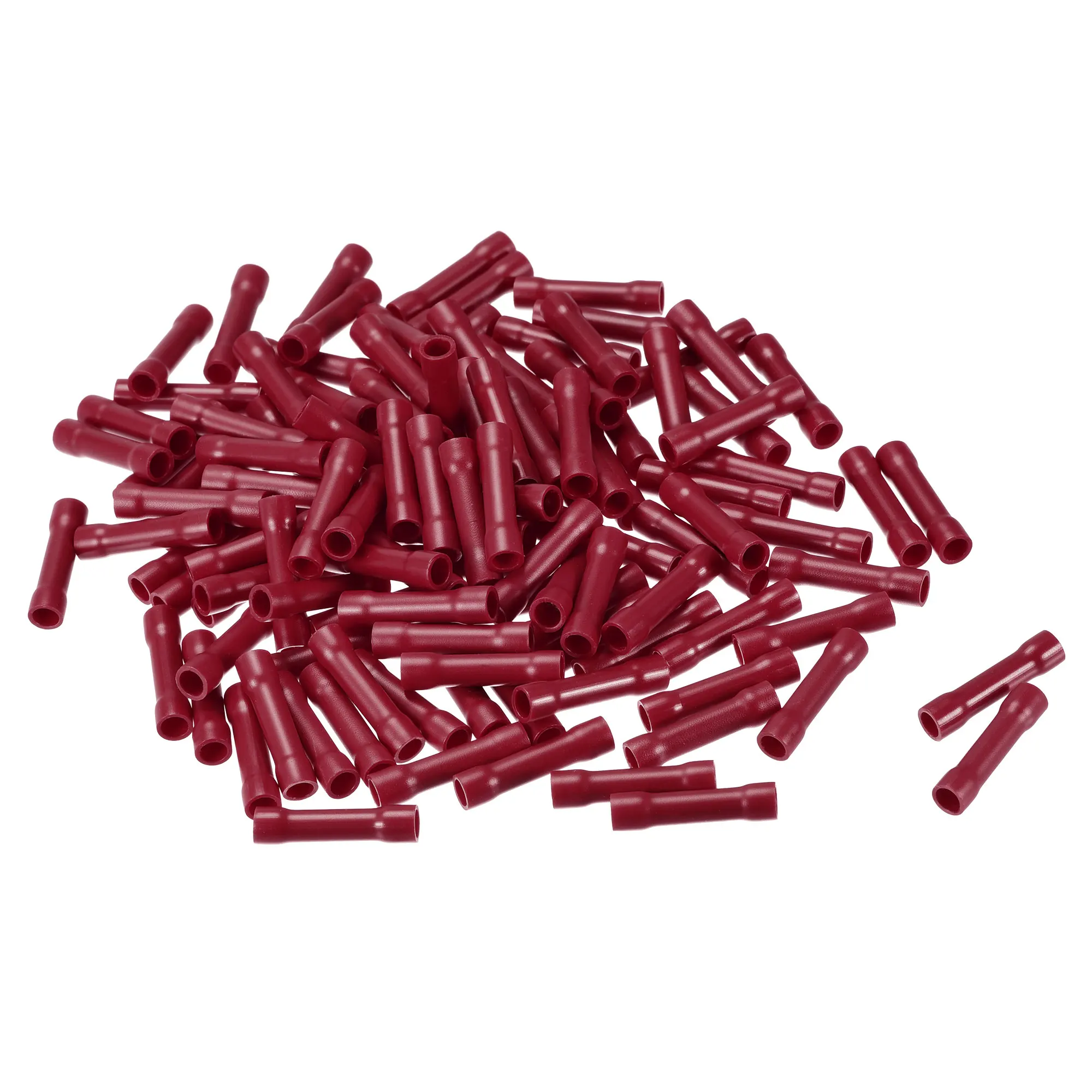 

Uxcell Butt Crimp PVC Terminals Red 22-16 AWG Fully Insulated for Electrical Wire Crimping, Pack of 120