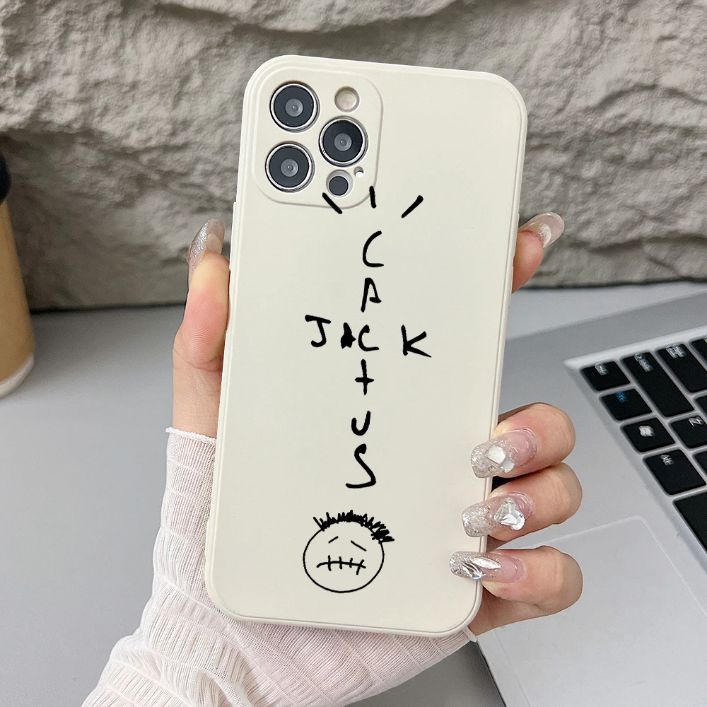 Фото Чехол для телефона Travis Scott Cactus Jack для Xiaomi Redmi 13C 12C 10C 9C 10A Note 13 12 11 10 9 8 Pro Plus 4G 5G Straight Edge Cover №5