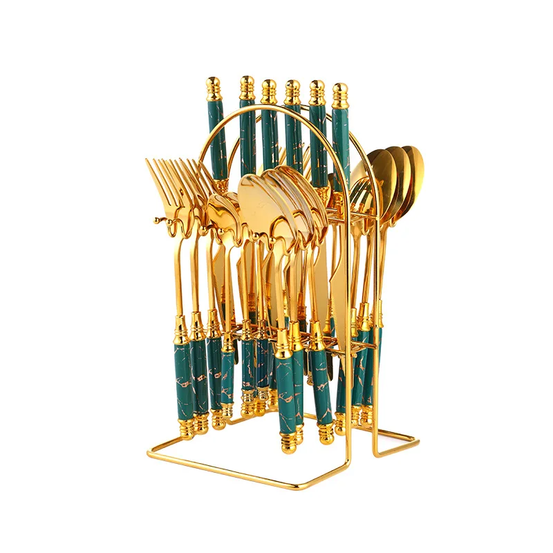 

Gold Luxury Dinnerware Set Ceramic Full Tableware Tourist Travel Cutlery Tableware Kitchen Set Panelas Conjunto Kitchen Utensils