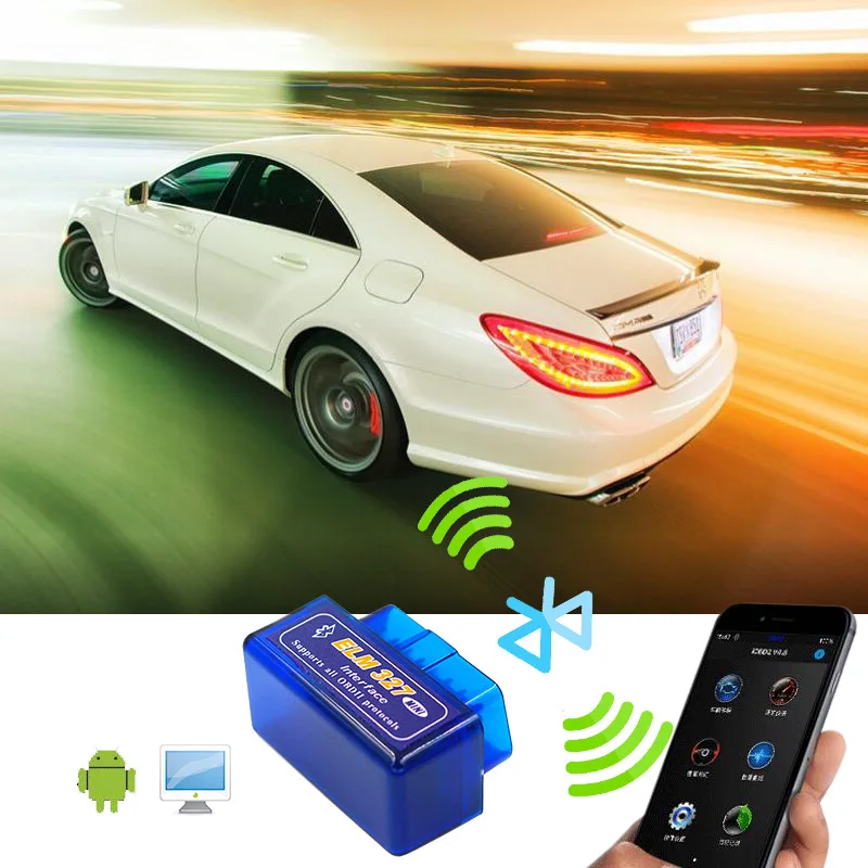 Bluetooth ELM327 последняя версия V2.1 V1.5 Автомобильный сканер OBD считыватель кодов