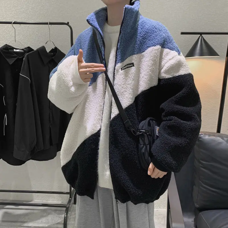 Autumn and Winter Coat Cotton-padded Jacket Men's Trend Korean Students Loose Joker Clothes Cardigan Cotton-padded Jacket Men