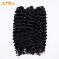 twist crochet hair extensions afro curly curls ombre black color blue pink golden bunch 3 pack water wave braid hair synthesis