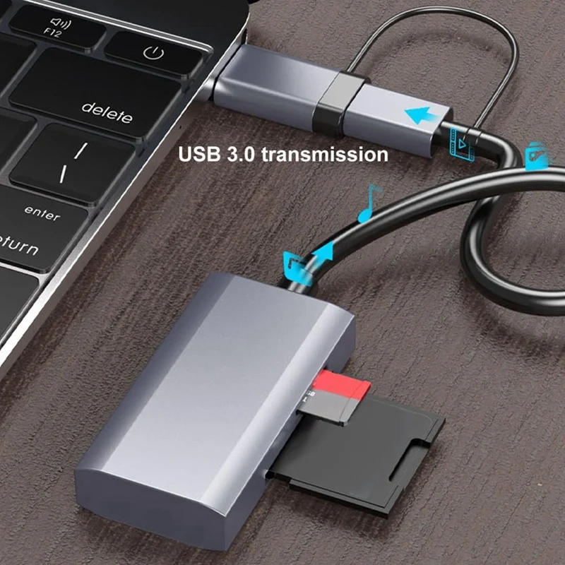 Устройство чтения карт памяти 4 в 1 адаптер USB 3.0 USB-C SD TF U Disk OTG для Pro/Air 2023 Ipad Pro Imac