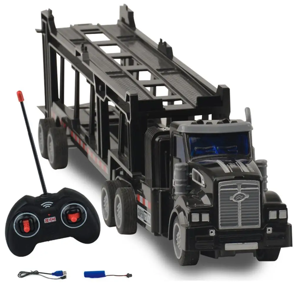 

Wireless Remote Control Transport Vehicle 4-channel Electric Alloy Engineering Vehicle Model Gifts For Boys
