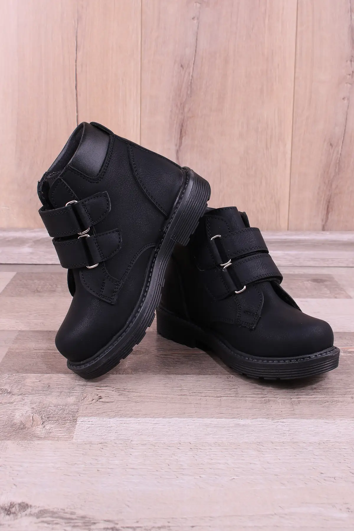 

Kid'S Boots Size Boti Double Welded Nubuck Black