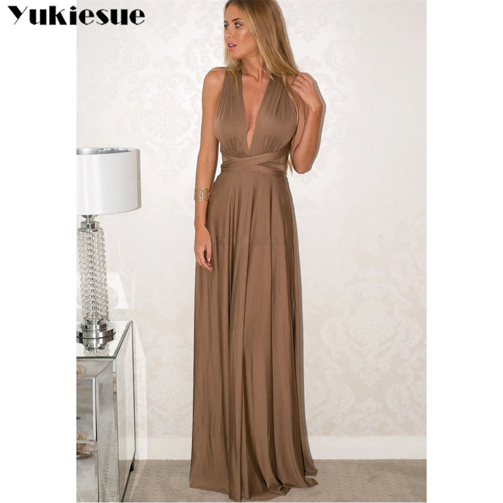

Sexy Women Multiway Wrap Convertible Boho Maxi Club Red Dress Bandage Long Dress Party Bridesmaids Infinity Robe Longue Femme