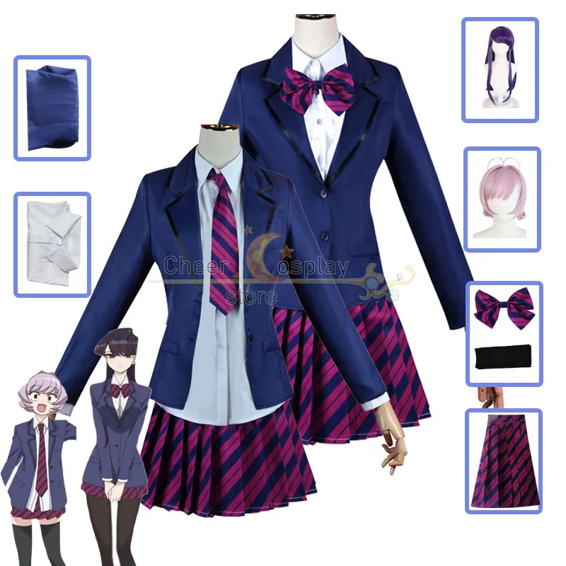 

Osana Najimi Cosplay Costume Komi Can't Communicate Cosplay Halloween Komi Shoko School Uniform Sailor Suit Women Costume