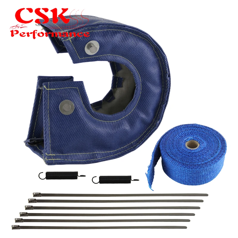 

Turbo Heat Shield Blanket Cover +Downpipe Header Wrap+Zip Ties for T3 T25 T28 GT25 GT28 GT30 GT32 GT35 GT37 CT26