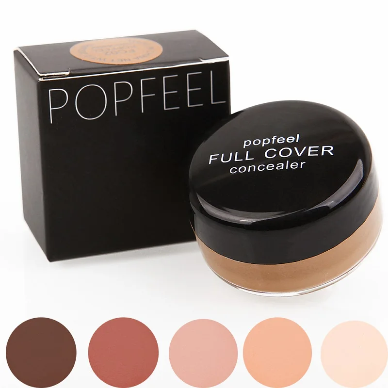 

POPFEEL Liquid Foundation Base Concealer Cream Face Cover Blemish Hide Dark Spot Blemish Eye Lip Contour Makeup Cosmetic TSLM1