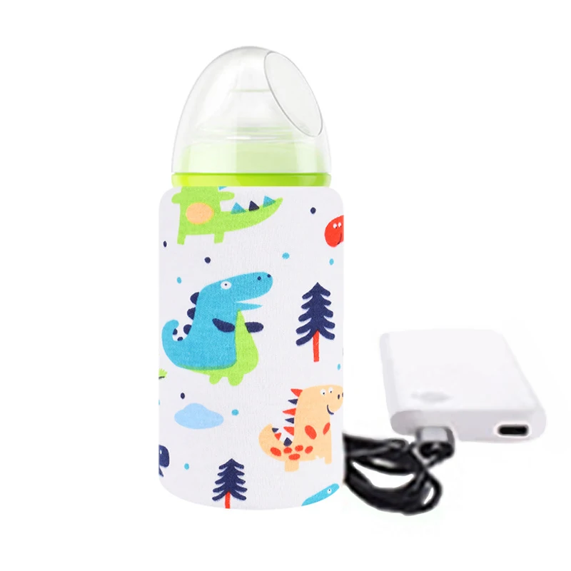 Calentador de biberones portátil USB, calentador de leche de viaje, termostato de biberón para alimentación infantil, bolsa aislante, calentador térmico de biberones para lactancia de bebé