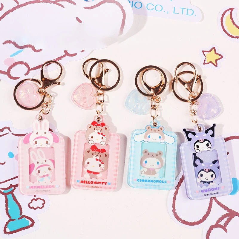 

Аниме Hello Kittys брелок Kawaii Sanrio My Melody Kuromi Студенческая красота рюкзак Лон ку-фоторамка очаровательная игрушка для девочек Подарки