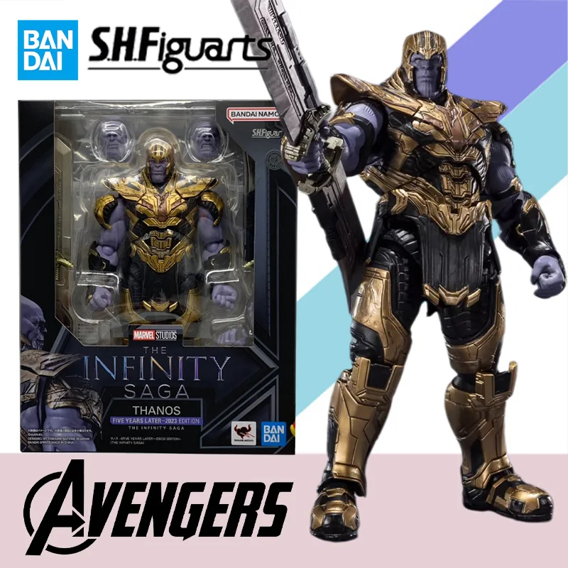 

In Stock Bandai Original S.H.Figuarts SHF The Avengers Thanos Infinite Saga Anime Action Figure Finished Model Toy Gift for Kids