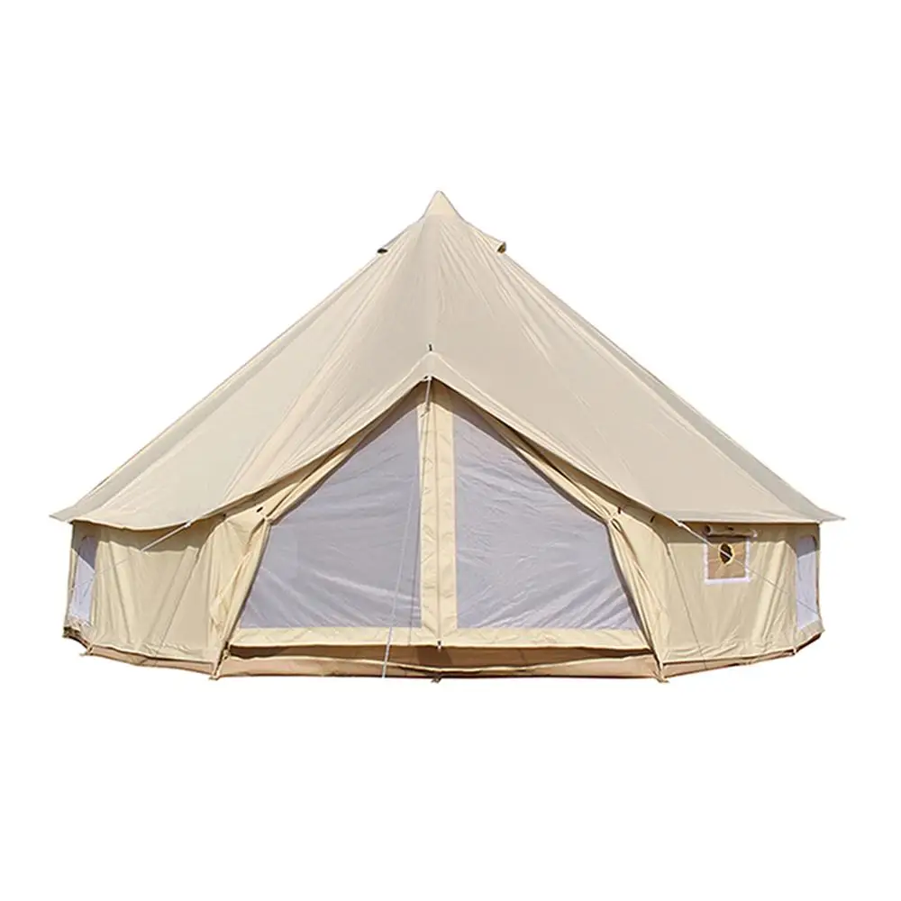 

Waterproof Outdoor Camping Cotton Canvas Teepee Yurt Glamping Tent Bell Tent
