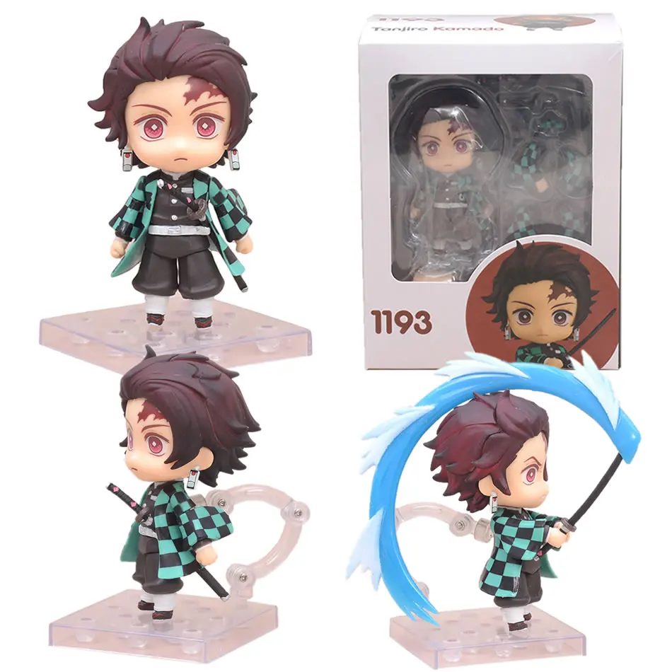 

10cm Anime Demon Slayer Nendoroid Figures Kamado Nezuko Kamado Tanjirou Agatsuma Zenitsu Action Figure Collection Toys Kids Gift