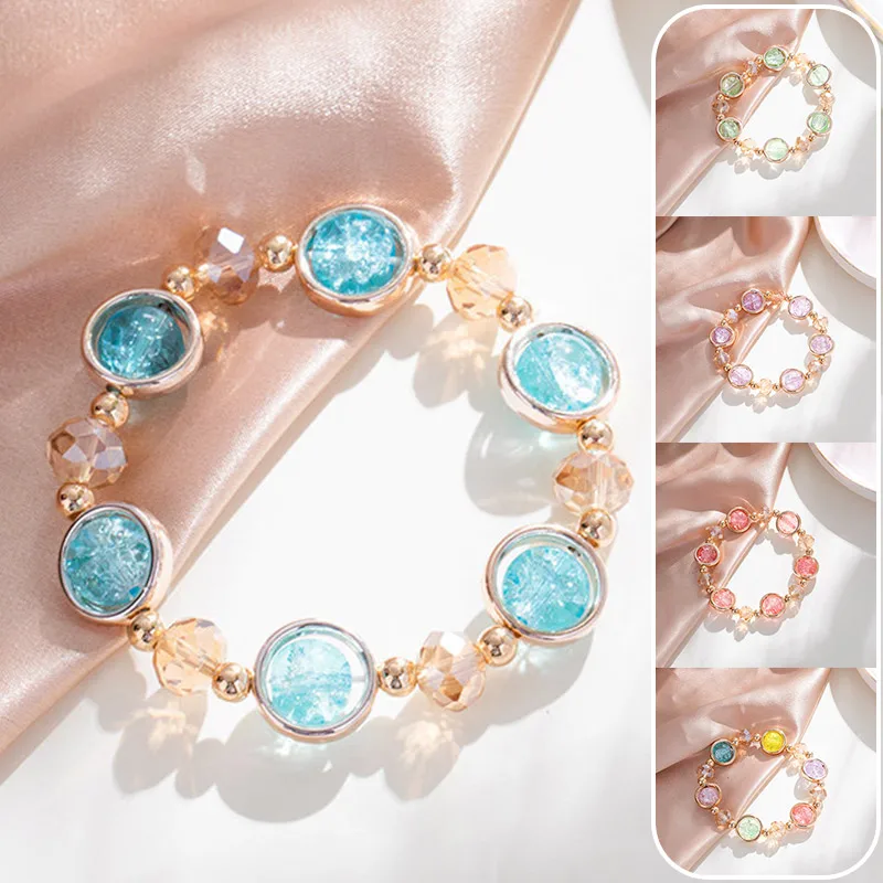 

1PC Charming Colorful Beads Women Bracelet Jewelry Gift Fashion Laides Wristband Women Accessories