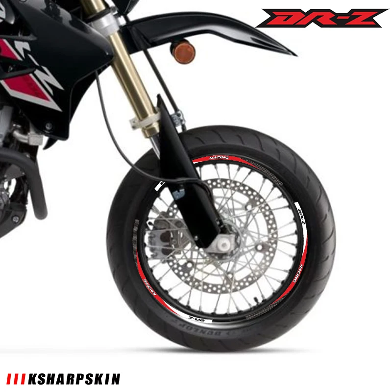 

Внутреннее кольцо для шин мотоцикла «18» 21, светоотражающие разноцветные водонепроницаемые наклейки для SUZUKI DRZ 400E полосатые наклейки 400S DRZ 250