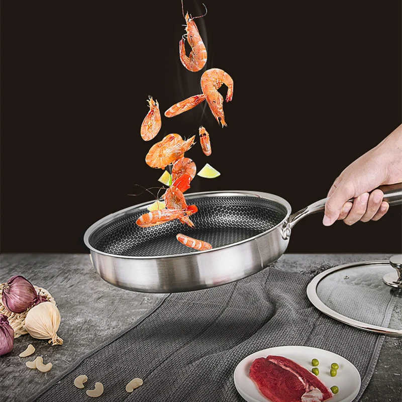 

Сковорода жареная из нержавеющей стали 304, 28 см