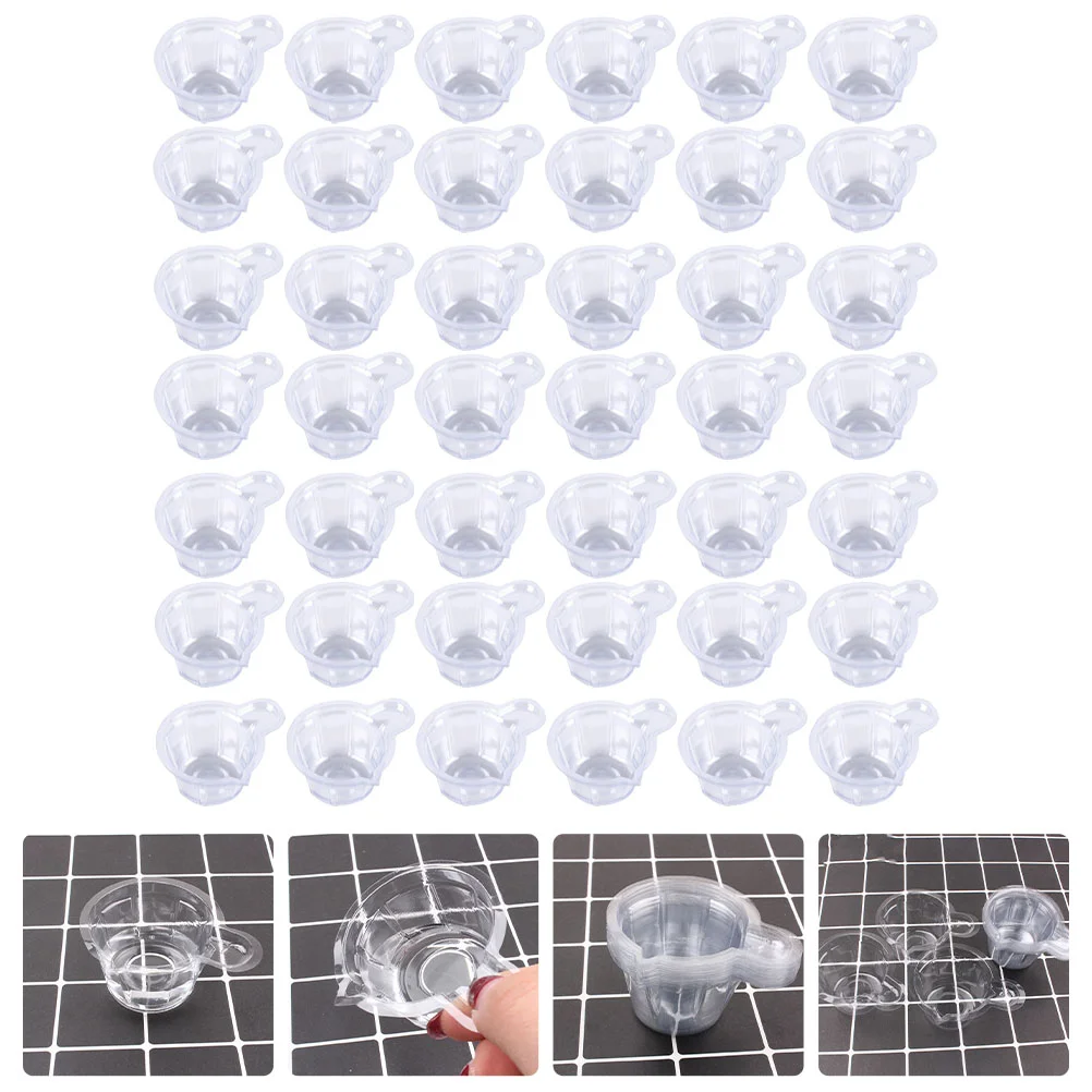 

300 шт. полезных стандартных чашек, одноразовые хрустальные пластиковые чашки из эпоксидной смолы, пластиковые кружки «сделай сам» для пигме...