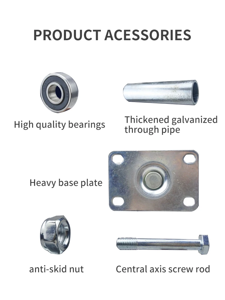 Искусственные ролики для промышленного использования тележек подходят платформ