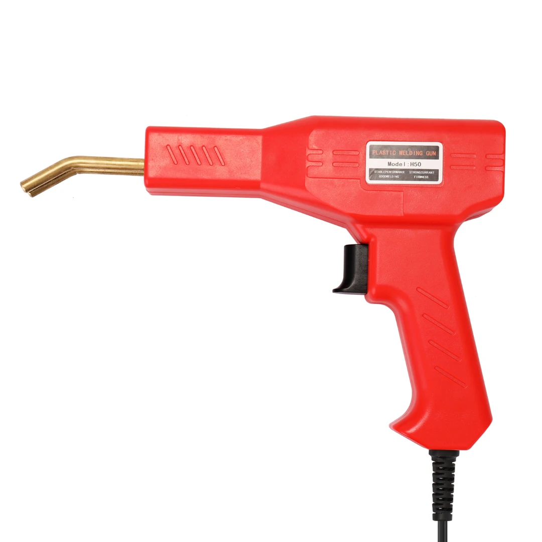

EU Plug Red Plastics Welders Gun Garage Stapler Welding Tool Tools Hot Staplers PVC Welding Staple Car Bumpers Repairing Machine