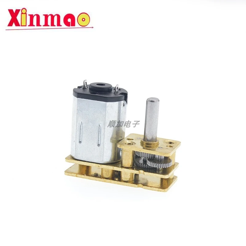 1 шт., Редукционный двигатель, микро двигатель постоянного тока 3v-5v-6v-12v, робот с прямым и обратным вращением