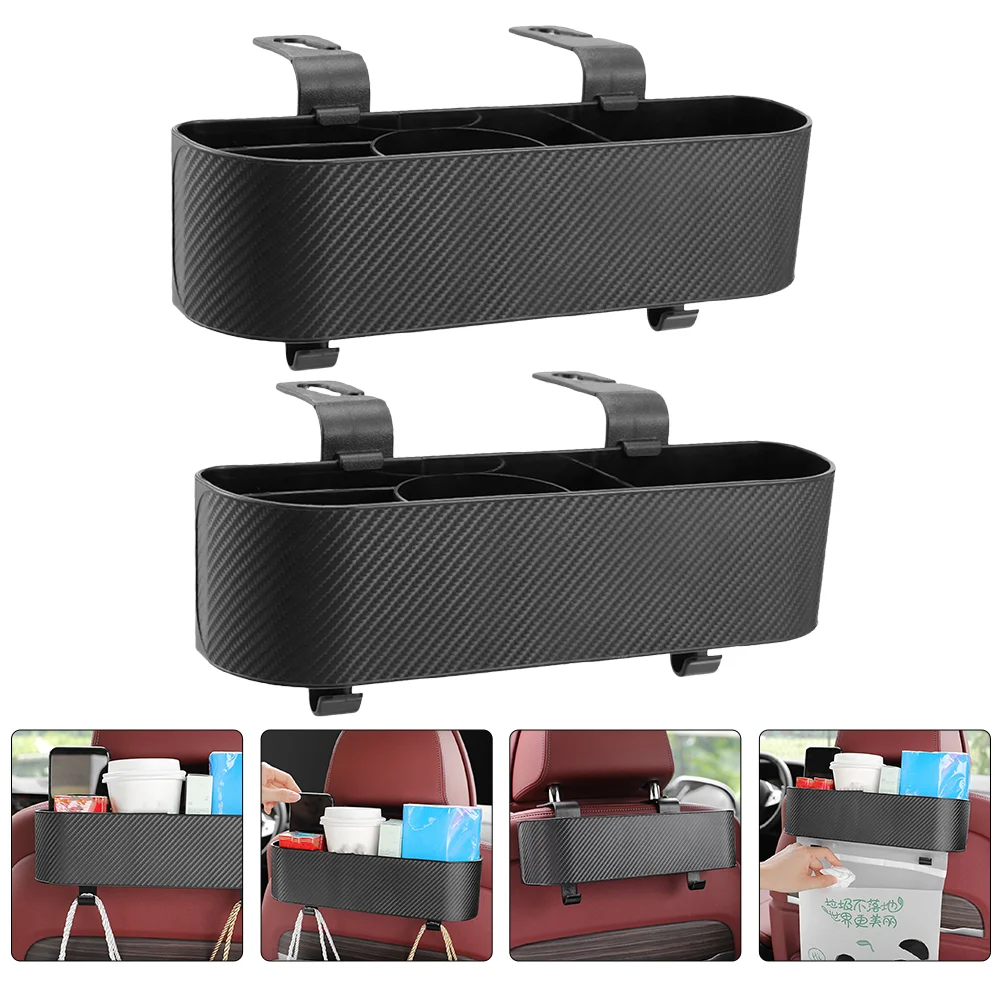 

Car Seat Organizer Box Hanging Tissue Holder Storage Organization Backseat Cup