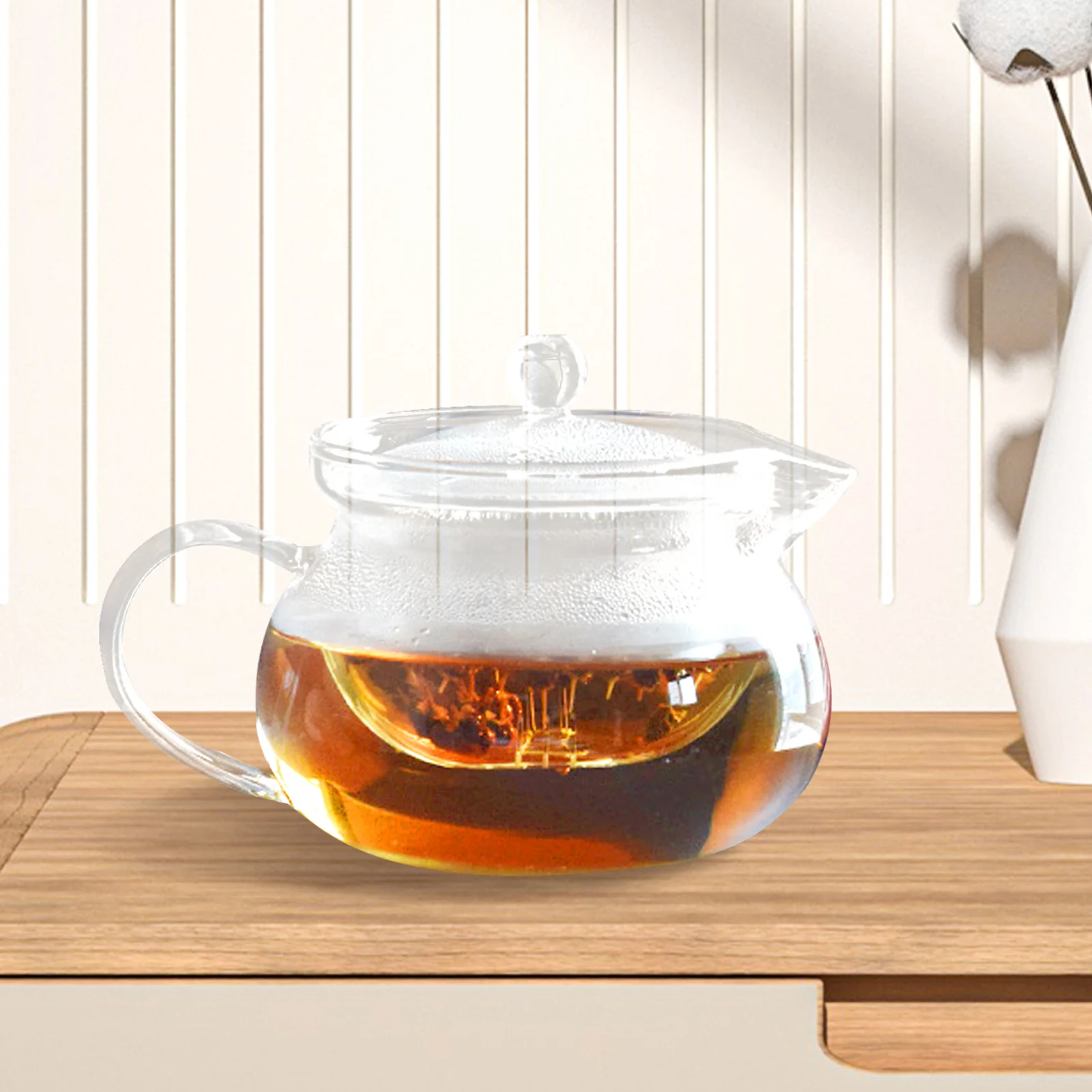 

Filter Teapot House Infuser Household Glass Portable Heater Clear Teaware Stove Container