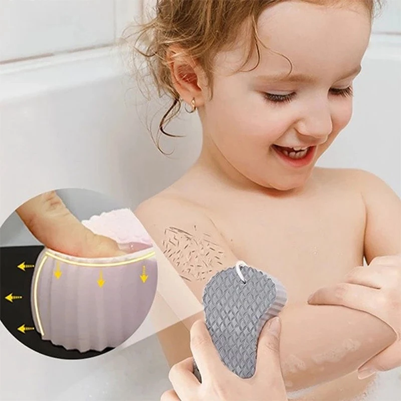 Safe Exfoliating Bath Sponge Painless Soft Brushes Body Scrubbers Dead Skin Remover Cleaner Esponja Exfoliante |