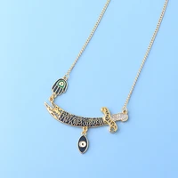 lmam ali sword hamsa fatima necklace zinc alloy weapon model pendant necklace ladies men religious jewelry gift