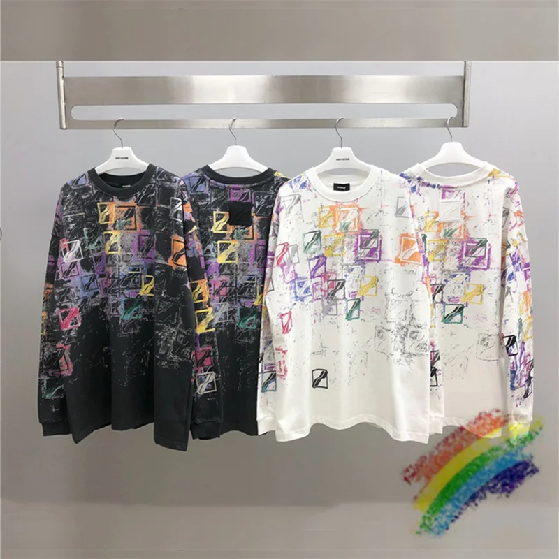 

Graffiti We11done Crewneck Men Woman 1:1 Best Quality Sversized Sweatshirts Embroidery Welldone Hoodies