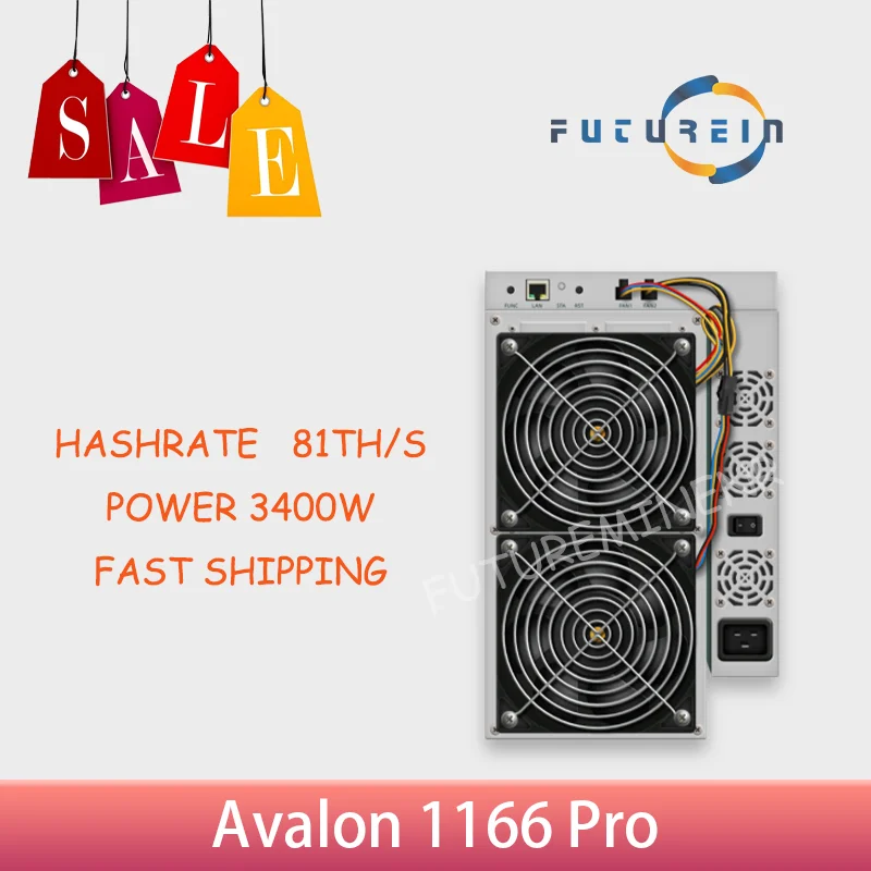 

Avalon A1166Pro 81TH/s SHA-256 BTC BCH Asic miner
