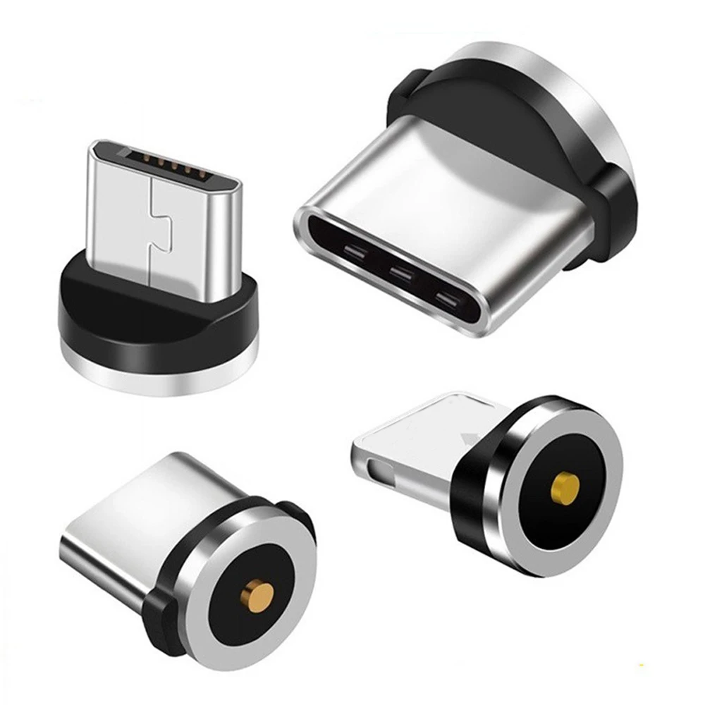 

Magnetic Cable Adapter Mobile Phone Cable Micro USB Type C Dust Plugs Magnetic Tips For Iphone Magnet Charger Connector