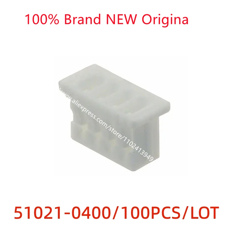 

100PCS/LOT Molex connector 510210400 51021-0400 plastic shell 1.25m original stock.