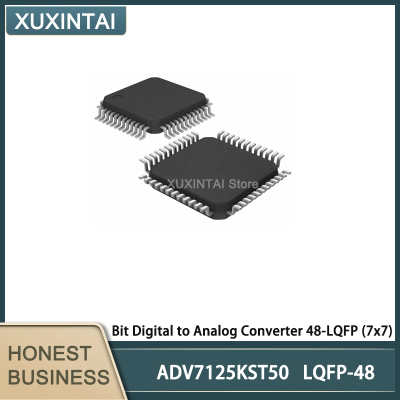 

5 шт./лот ADV7125KST50 ADV7125 Bit цифро-аналоговый конвертер 48-LQFP (7x7)
